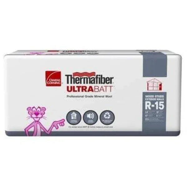 Owens Corning Thermafiber UltraBatt R-15 (All Sizes) Thermafiber