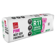 Load image into Gallery viewer, Owens Corning R-11 Un-Faced Fiberglass Insulation Batts - All Sizes 3.5 in. x 15.25 in. x 105 in. (4 Bags) Owens Corning
