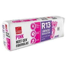 Load image into Gallery viewer, Owens Corning R-13 Unfaced Fiberglass Insulation Batts - All Sizes 3.5 in. x 15 in. x 105 in. (5 Bags) Owens Corning
