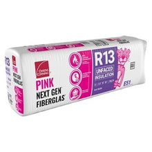 Load image into Gallery viewer, Owens Corning R-13 Unfaced Fiberglass Insulation Batts - All Sizes 3.5 in. x 15 in. x 93 in. (5 Bags) Owens Corning

