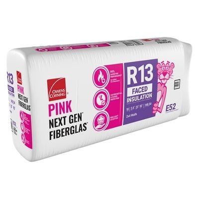 Owens Corning R-13 Kraft Faced Fiberglass Insulation Batts - All Sizes 3.5 in. x 23 in. x 93 in. (5 Bags) Owens Corning