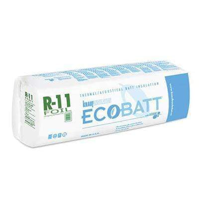 Knauf Ecobatt R-11 Foil Faced Fiberglass Insulation Batts - 3.5 in x 16 in x 96 in (5 Bags) Batts
