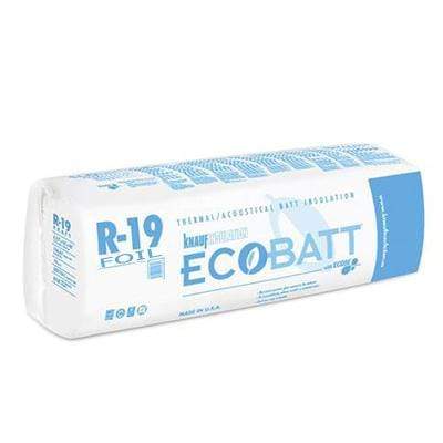 Knauf Ecobatt R-19 Foil Faced Fiberglass Insulation Batts - All Sizes Batts