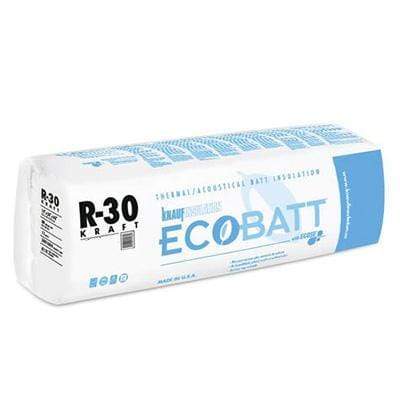 Ecobatt R-30 Kraft Faced Fiberglass Insulation Batts - All Sizes Batts