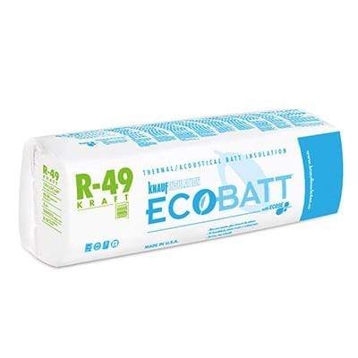 Knauf Ecobatt R-49 Kraft Faced Fiberglass Insulation Batts - All Sizes Batts