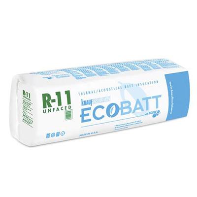 Knauf Ecobatt R-11 Unfaced Fiberglass Insulation Batts - All Sizes Batts