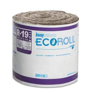 Knauf Ecoroll R-19 Unfaced Fiberglass Insulation Roll 6.25 in x 15 in x 39.2 ft (6 Rolls) Roll