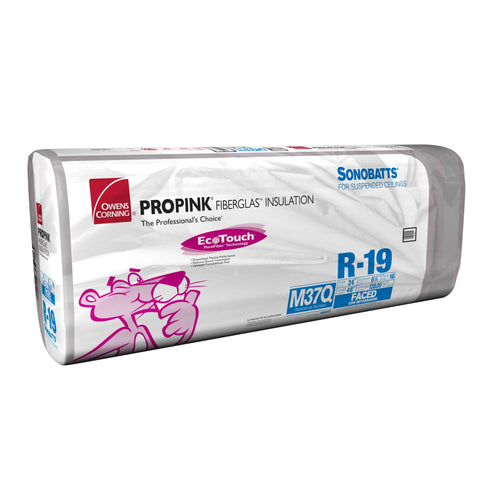 Owens Corning EcoTouch R19 Paperfaced Sonobatt 6.25 in x 24 in x 48 in Batts in Bag Insulation (5 Bags) Owens Corning