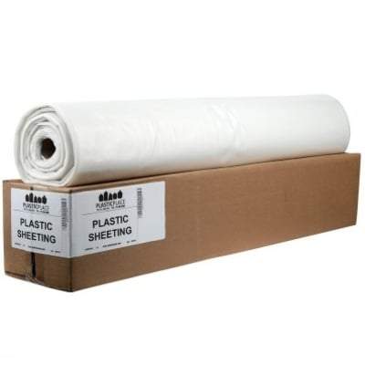 12ft x 100ft x 6mm  Poly Sheeting (36 Rolls) Weatherproofing