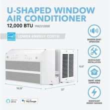 Load image into Gallery viewer, 12000 BTU Energy Star U-Shaped Window  AIr Conditioner
